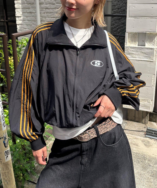 S標誌尼龍運動夾克