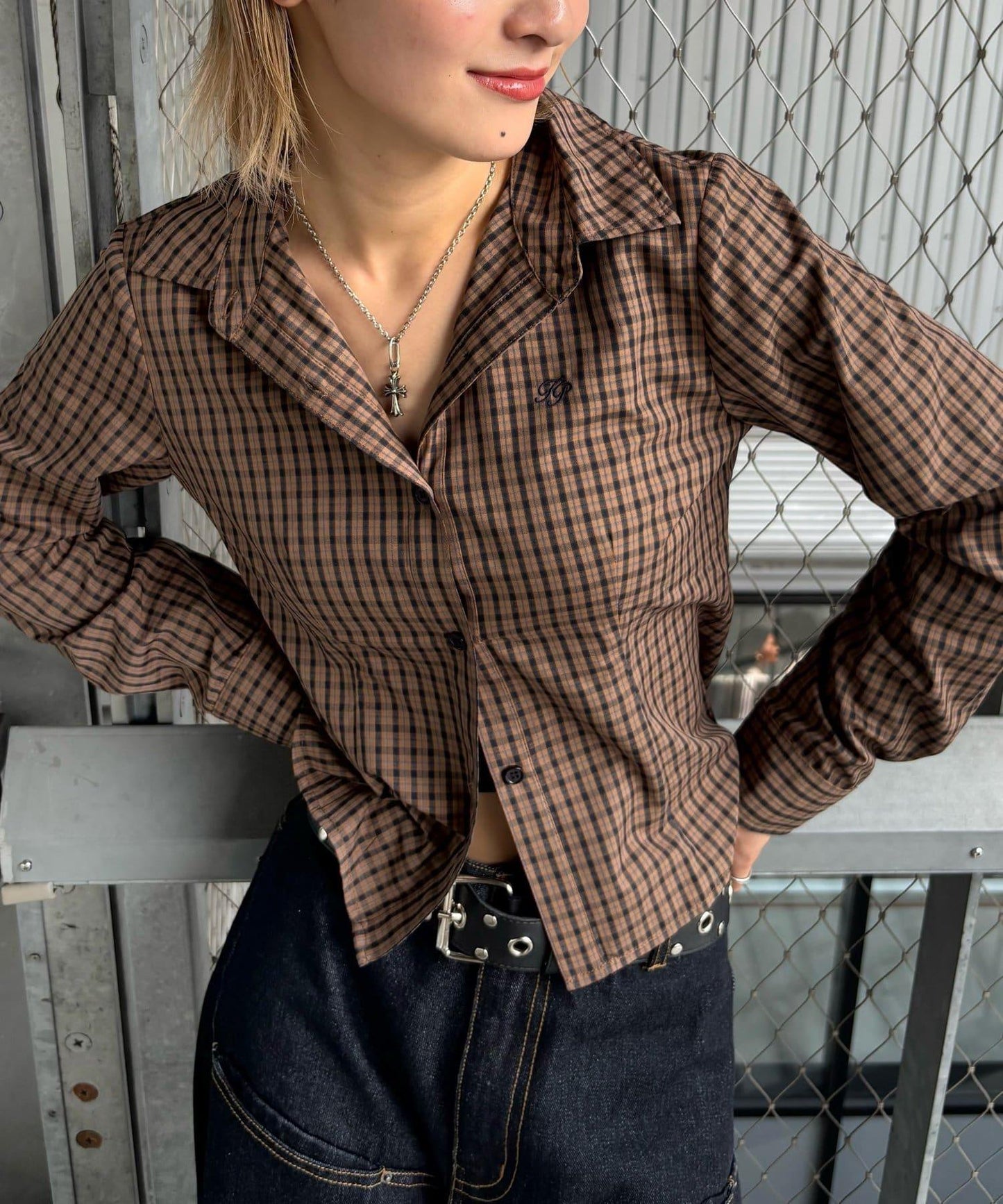 多色組合簡約飛鏢襯衫