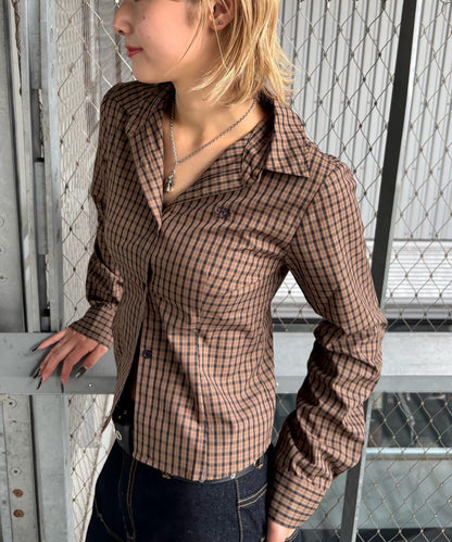 多色組合簡約飛鏢襯衫