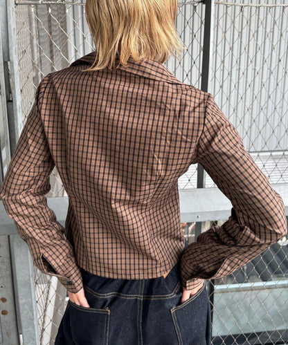 多色組合簡約飛鏢襯衫