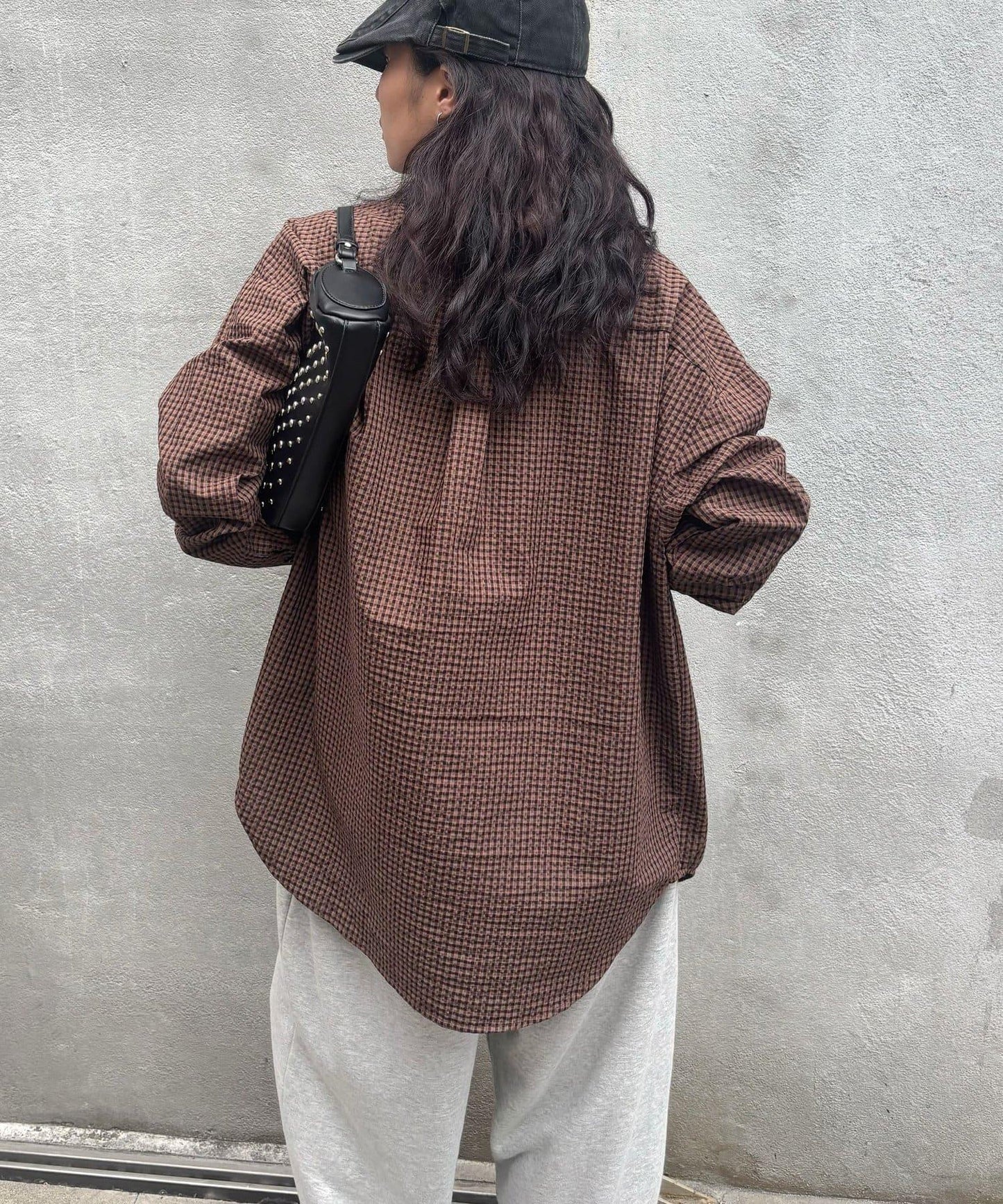 【WHO'S WHO gallery】格紋寬鬆襯衫