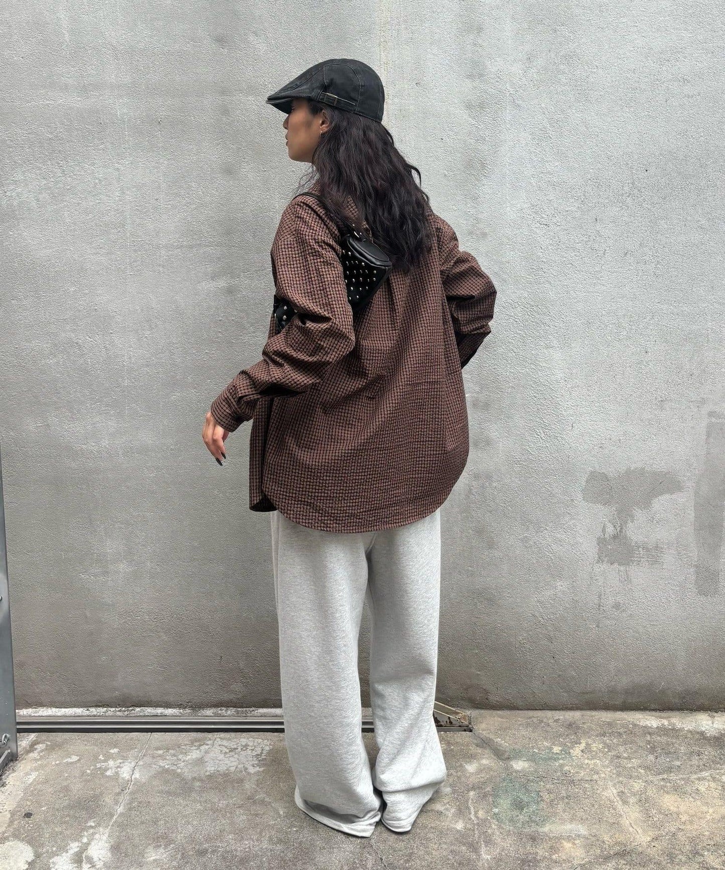 【WHO'S WHO gallery】格紋寬鬆襯衫