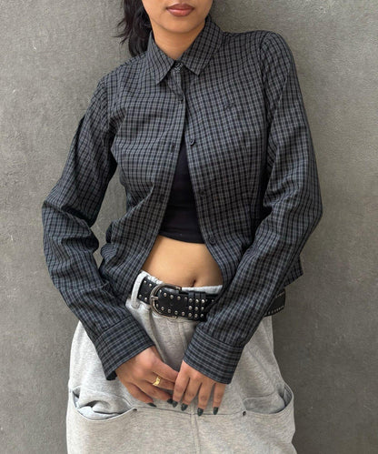 多色組合簡約飛鏢襯衫