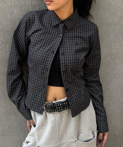 多色組合簡約飛鏢襯衫