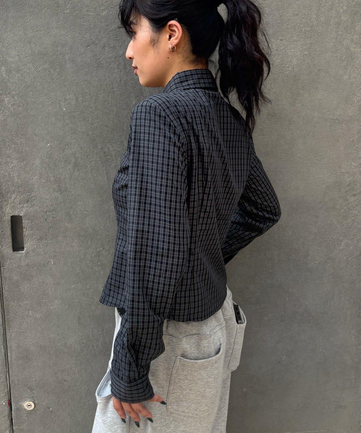 多色組合簡約飛鏢襯衫