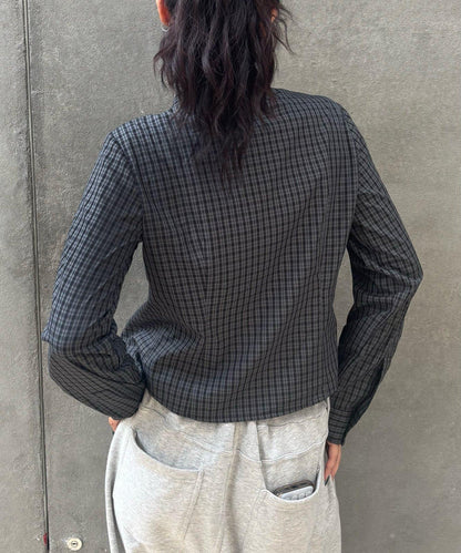 多色組合簡約飛鏢襯衫