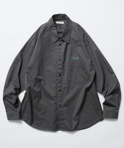 寬鬆版型水洗常規領襯衫