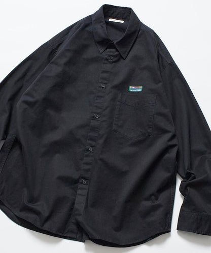 寬鬆版型水洗常規領襯衫