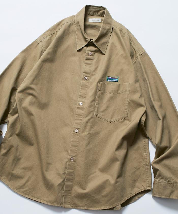 寬鬆版型水洗常規領襯衫