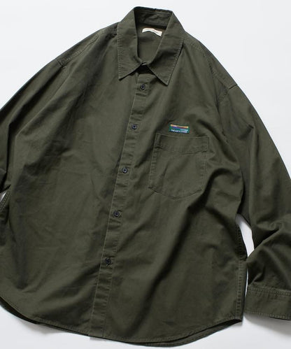 寬鬆版型水洗常規領襯衫