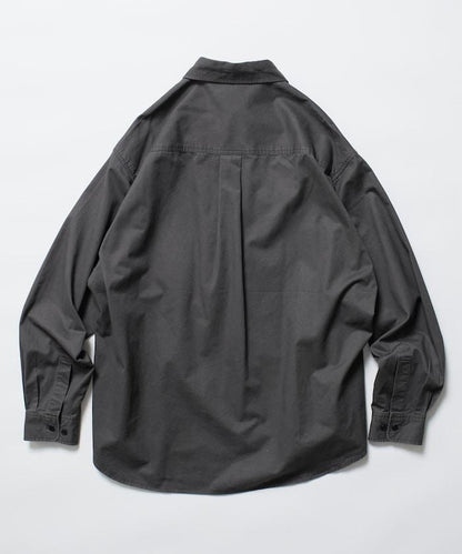 寬鬆版型水洗常規領襯衫