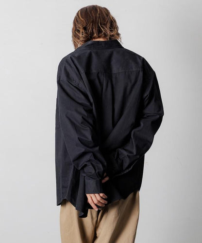 寬鬆版型水洗常規領襯衫