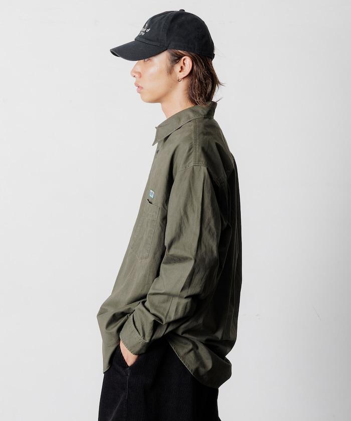 寬鬆版型水洗常規領襯衫