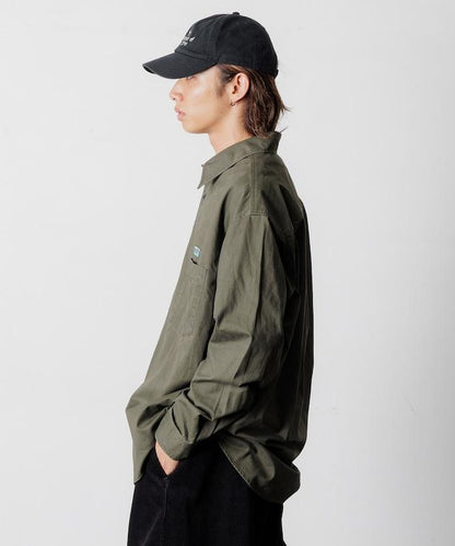 寬鬆版型水洗常規領襯衫