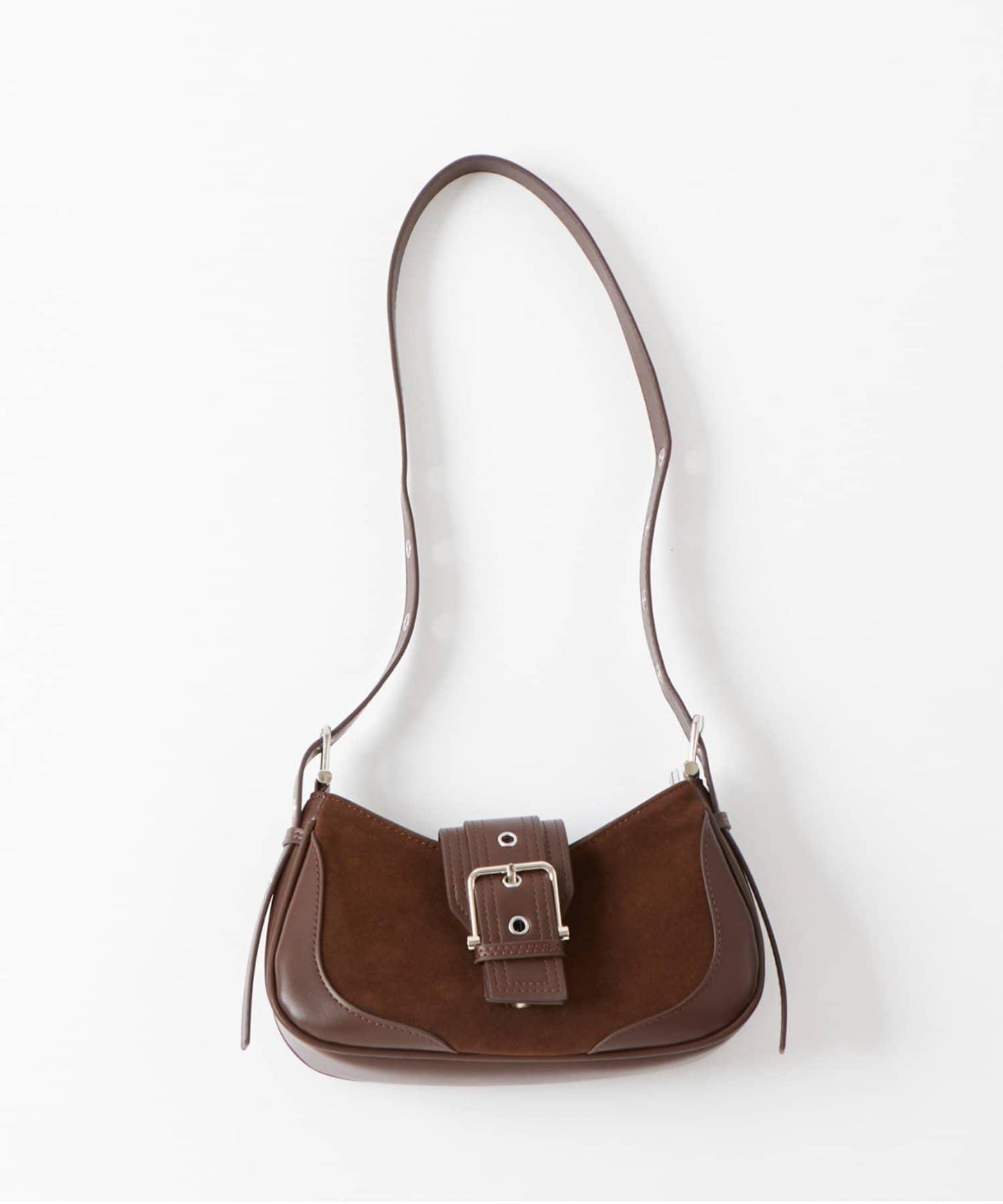 麂皮腰帶迷你單肩包