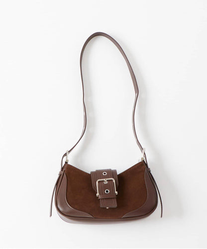 麂皮腰帶迷你單肩包