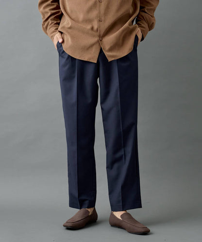 【AW/可搭配套裝】羊毛混紡錐形褲