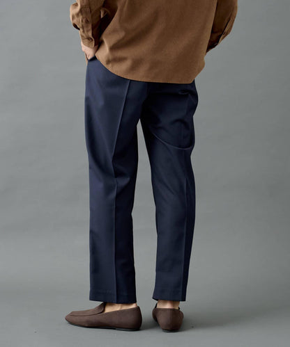 【AW/可搭配套裝】羊毛混紡錐形褲