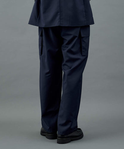 【AW/可搭配套裝】羊毛混紡工裝休閒褲