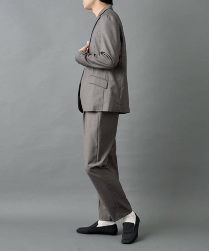 【AW/可搭配套裝】羊毛混紡錐形褲