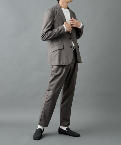 【AW/可搭配套裝】羊毛混紡錐形褲