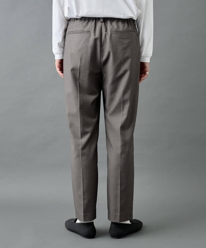 【AW/可搭配套裝】羊毛混紡錐形褲