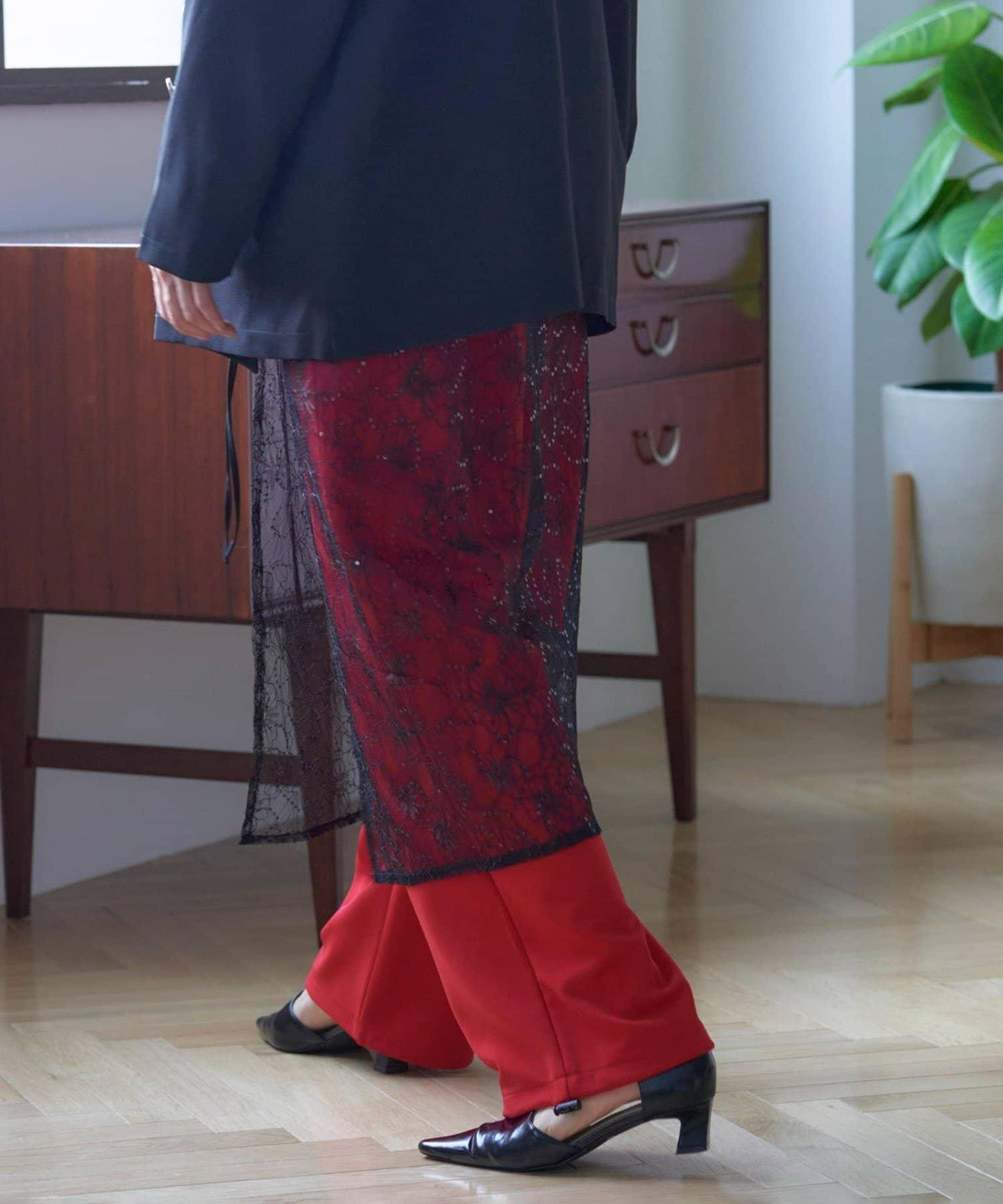 【nane】針織休閒寬鬆長褲