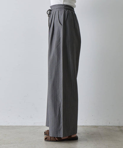 【AW】細條紋休閒褲