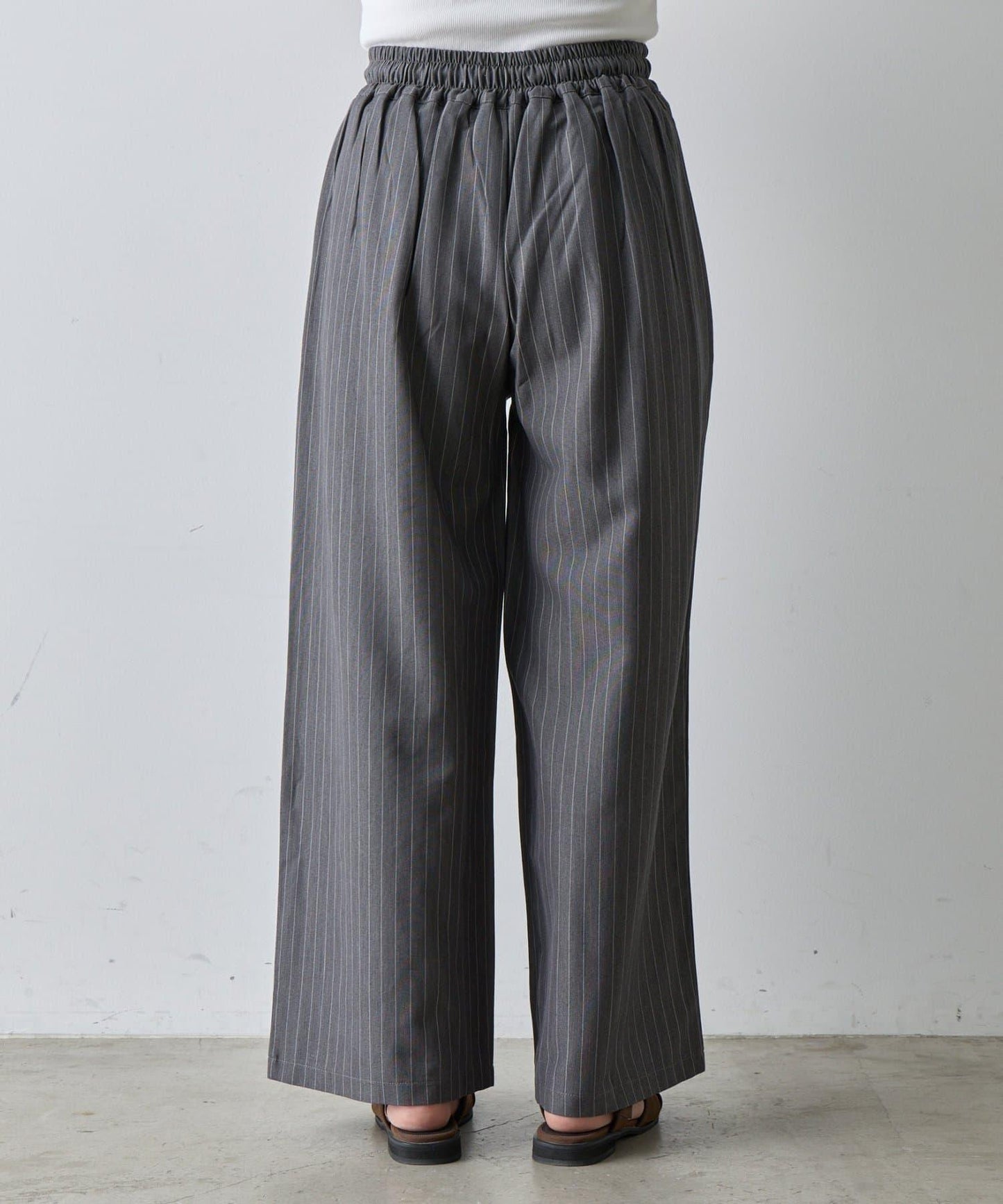 【AW】細條紋休閒褲