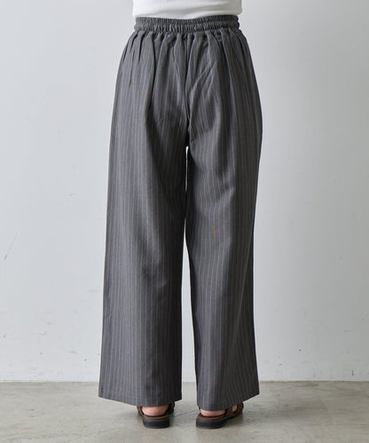 【AW】細條紋休閒褲