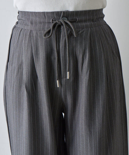 【AW】細條紋休閒褲