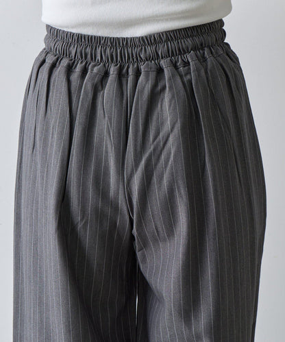 【AW】細條紋休閒褲