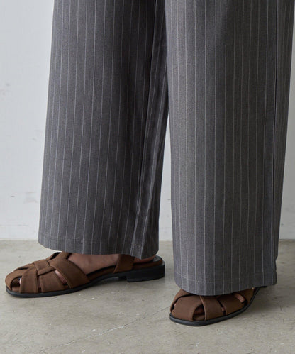 【AW】細條紋休閒褲