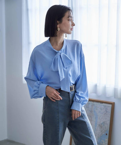 【nane】蝴蝶結領襯衫
