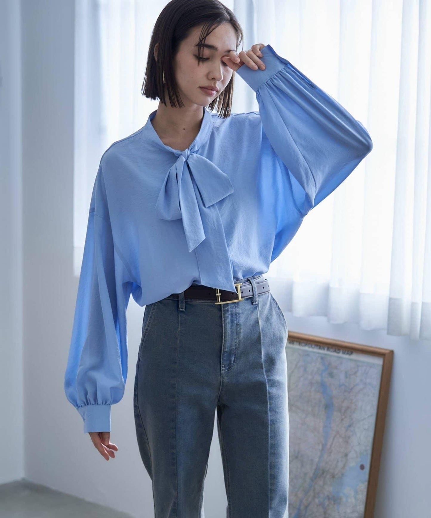 【nane】蝴蝶結領襯衫