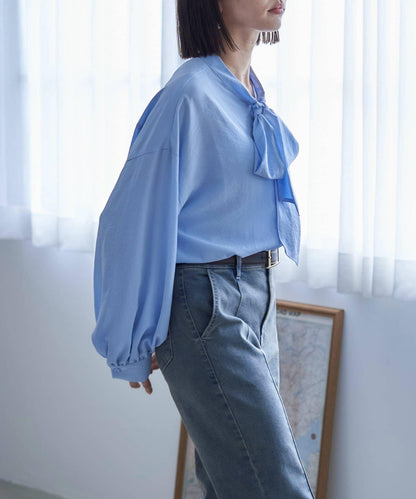 【nane】蝴蝶結領襯衫