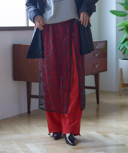 【nane】針織休閒寬鬆長褲