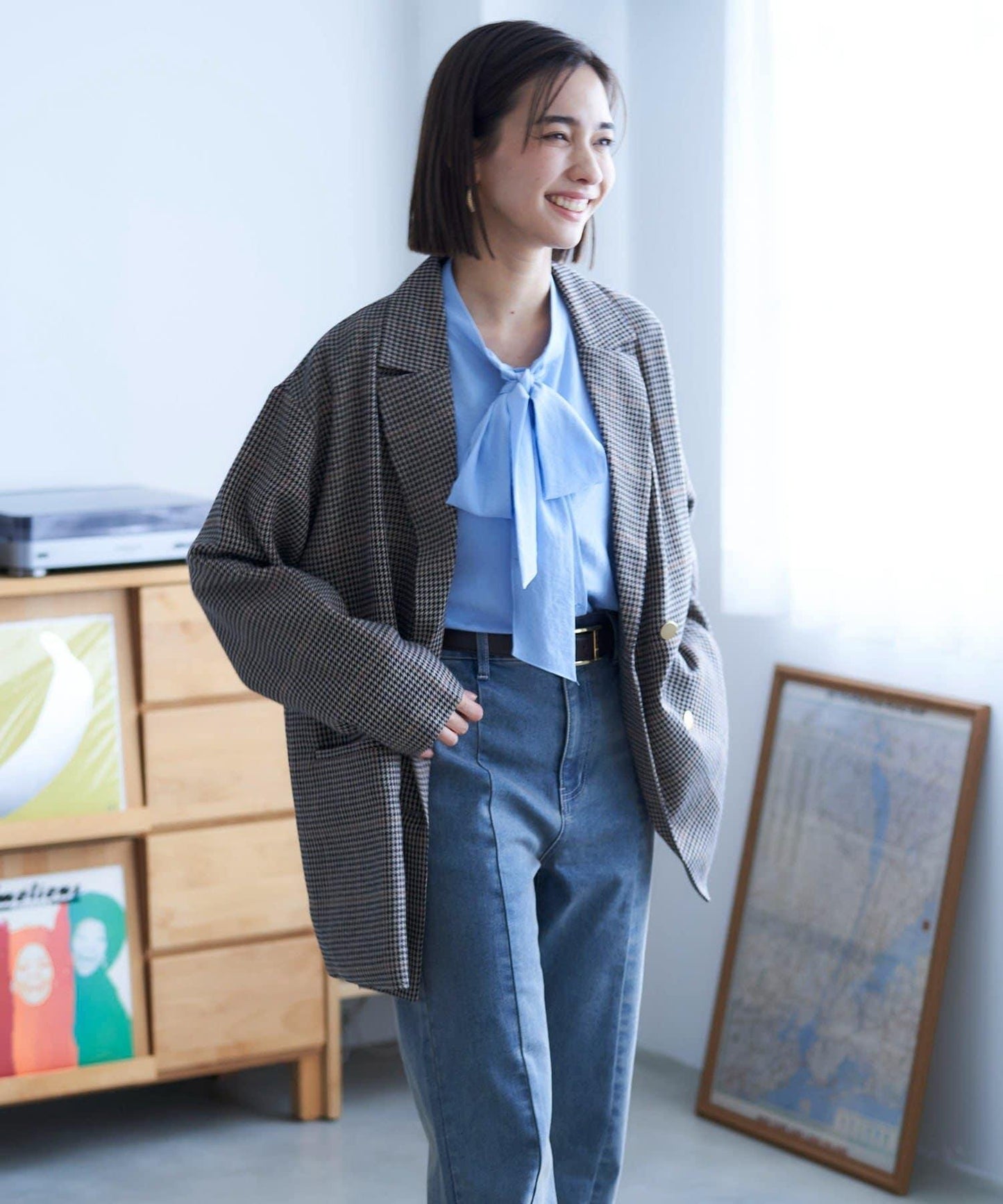 【nane】蝴蝶結領襯衫