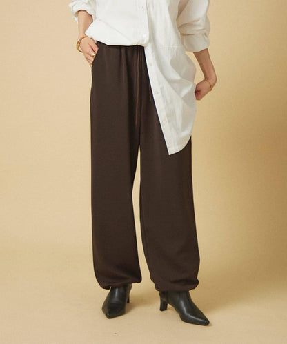 【nane】針織休閒寬鬆長褲