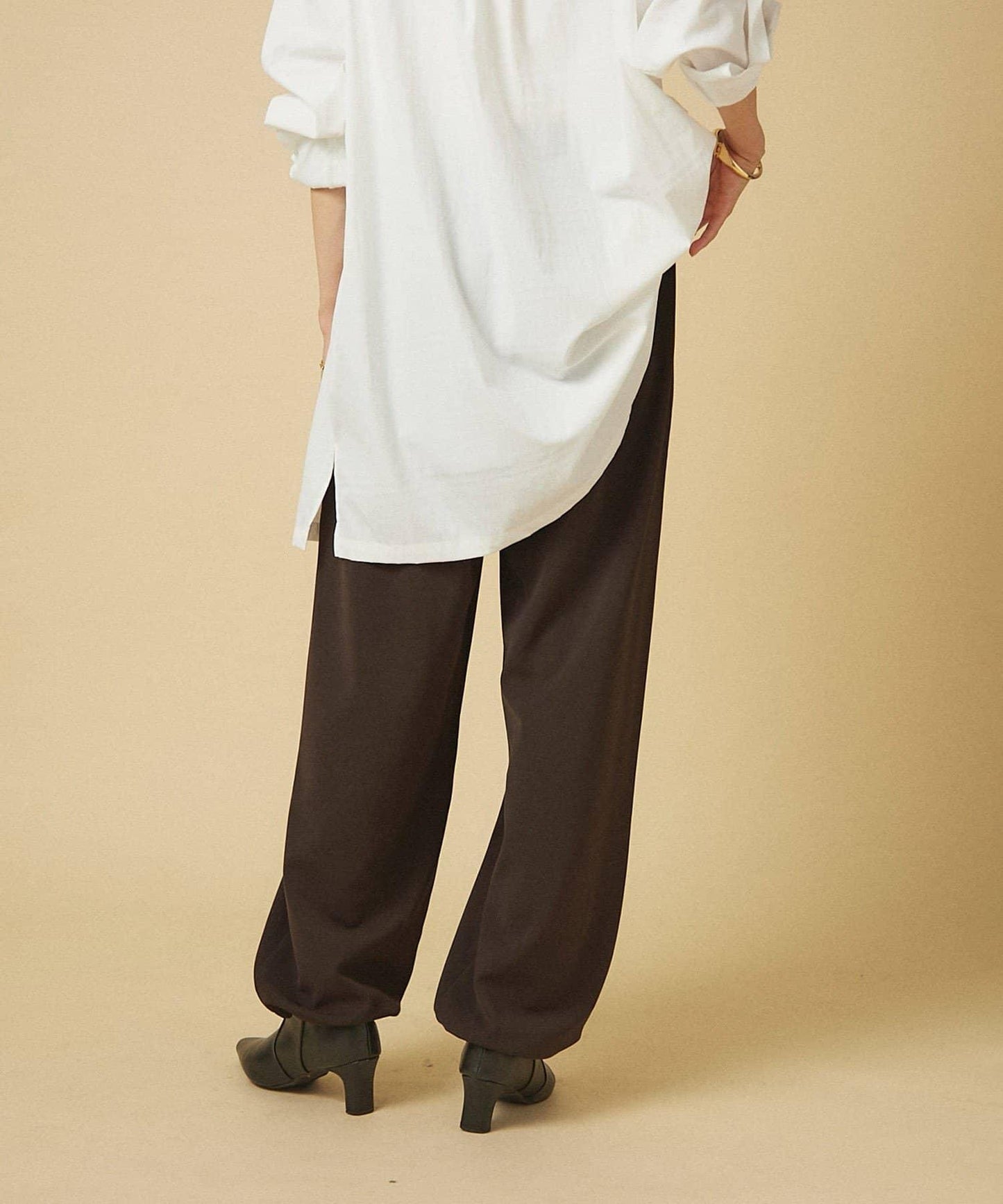 【nane】針織休閒寬鬆長褲