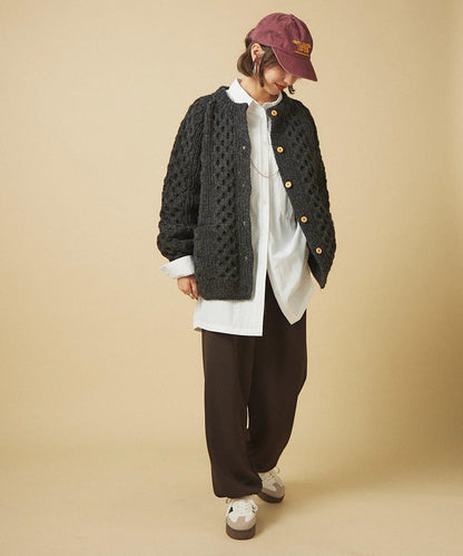 【nane】針織休閒寬鬆長褲