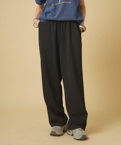 【nane】針織休閒寬鬆長褲