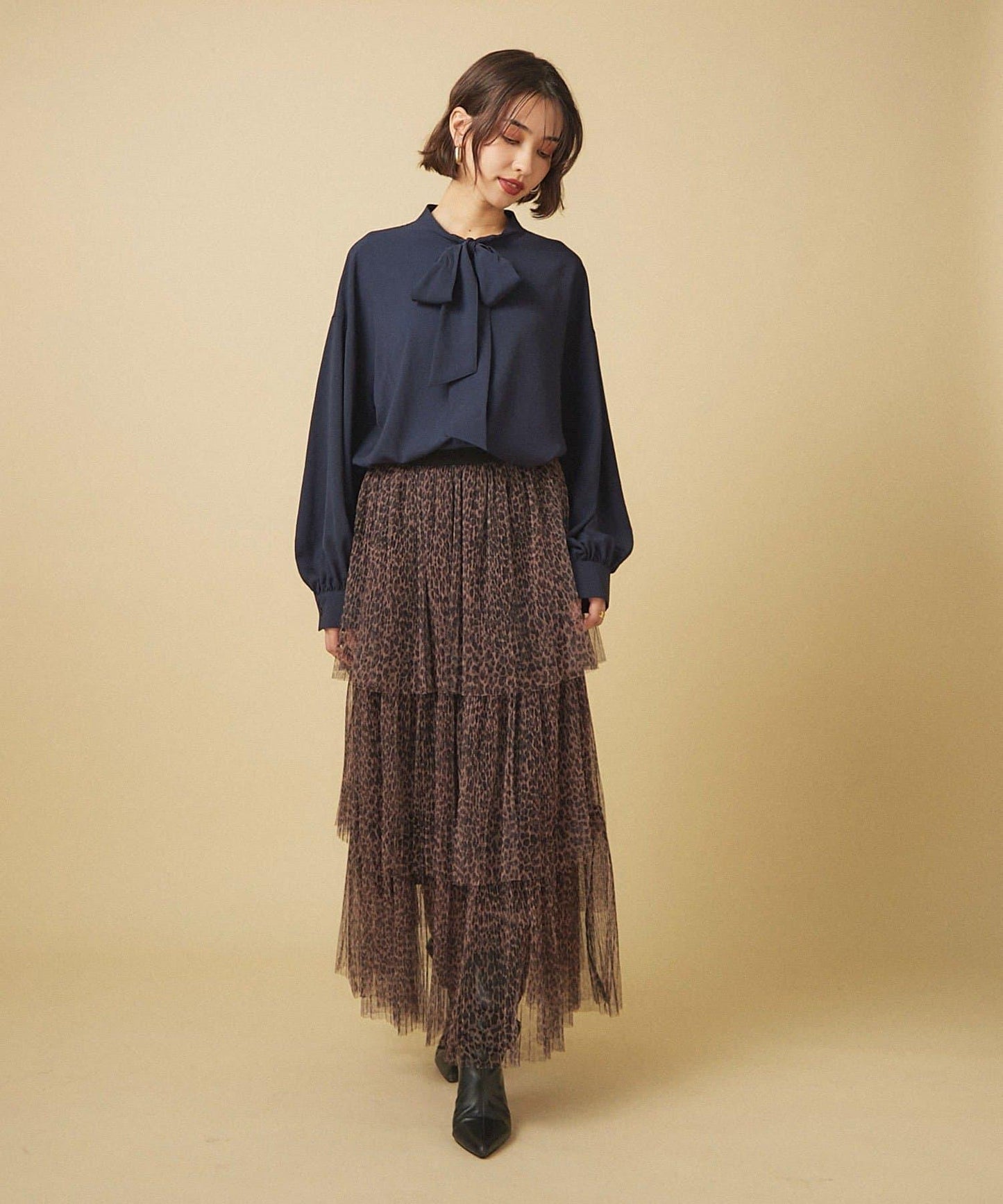 【nane】蝴蝶結領襯衫