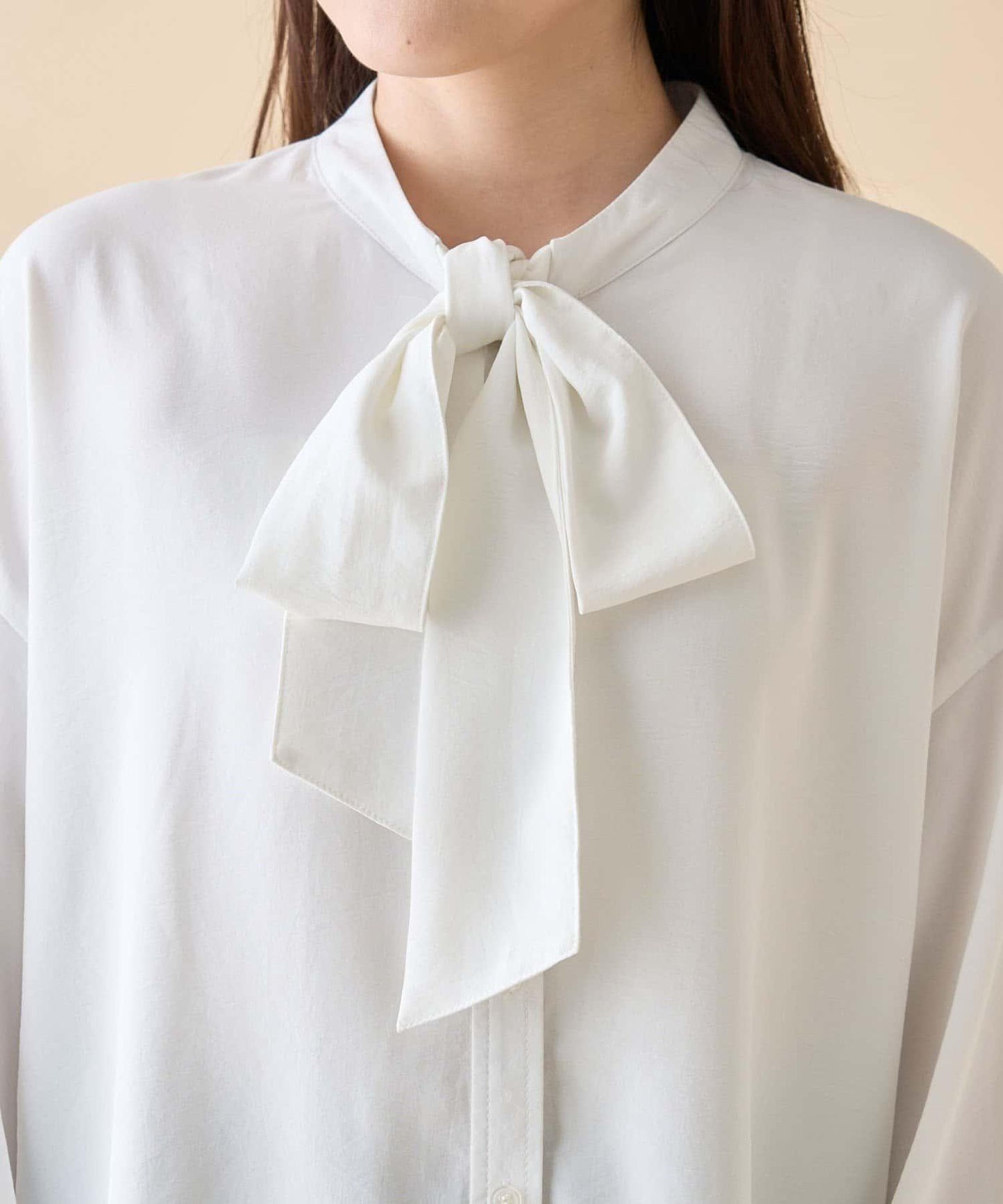 【nane】蝴蝶結領襯衫