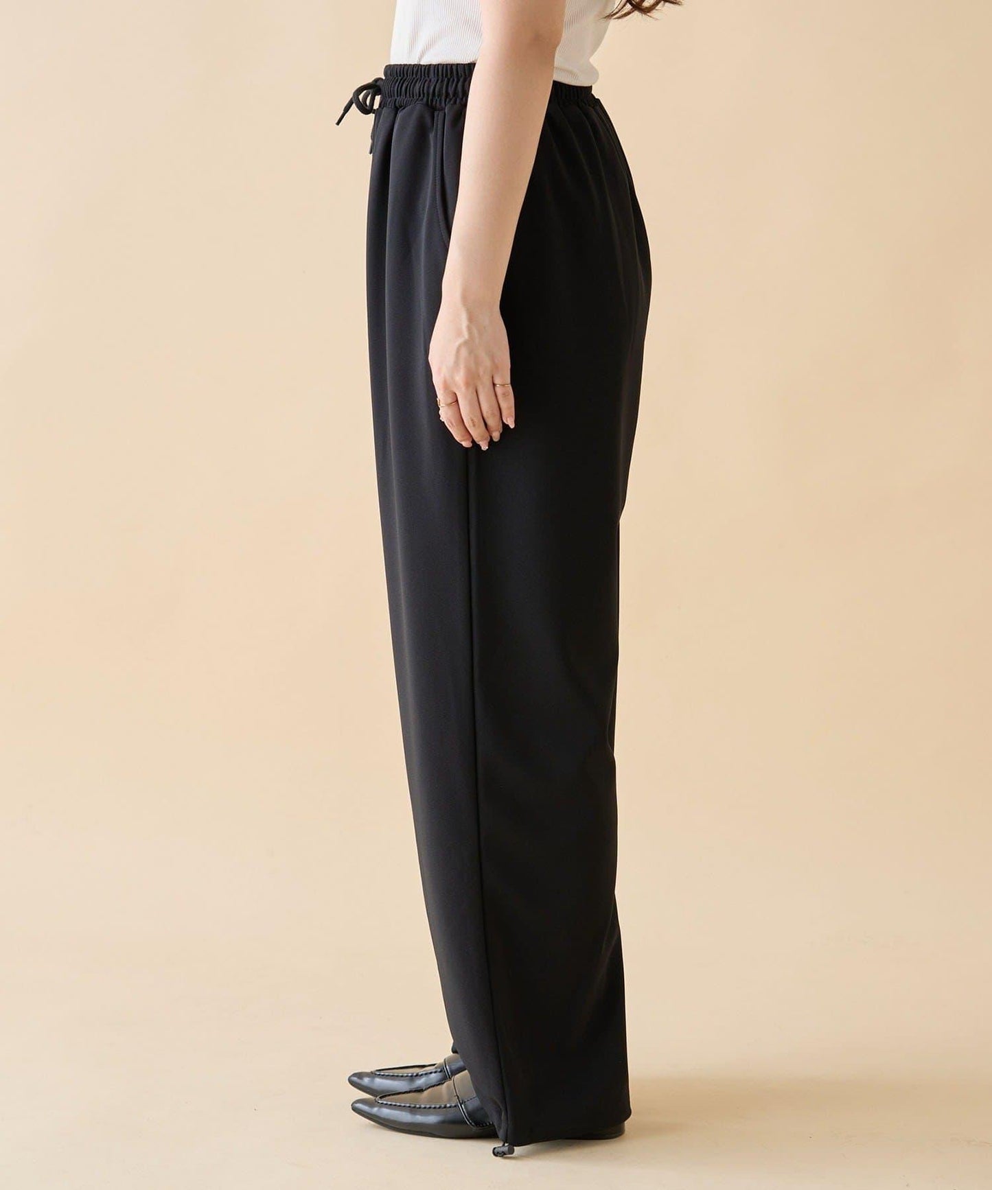 【nane】針織休閒寬鬆長褲