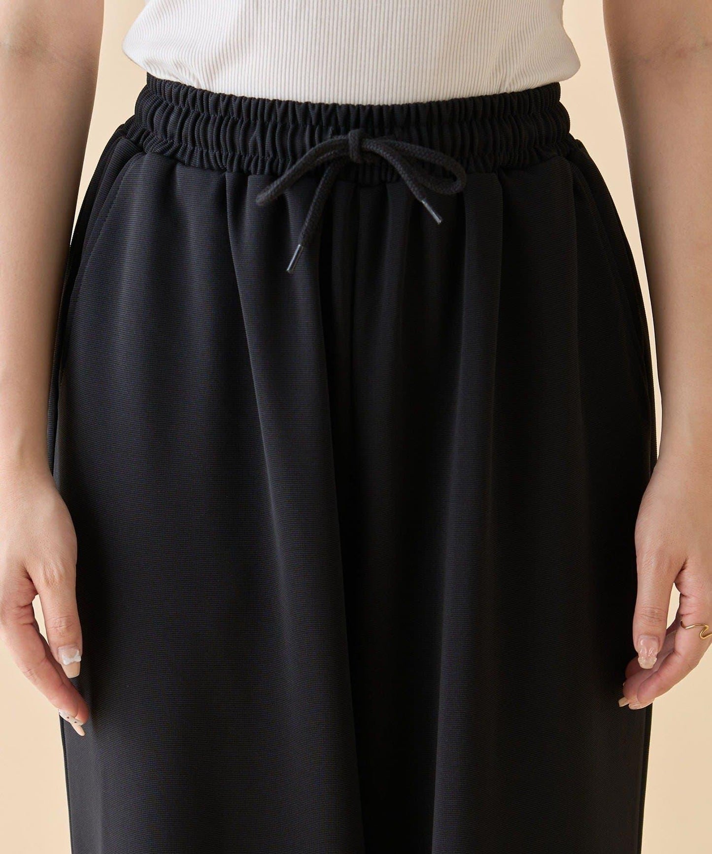 【nane】針織休閒寬鬆長褲