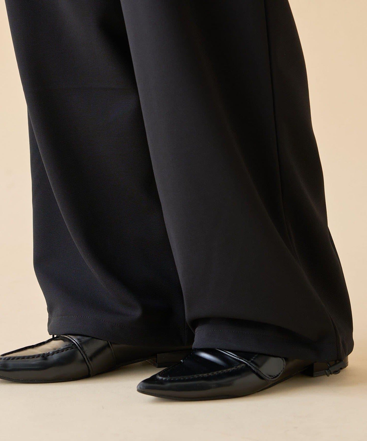 【nane】針織休閒寬鬆長褲