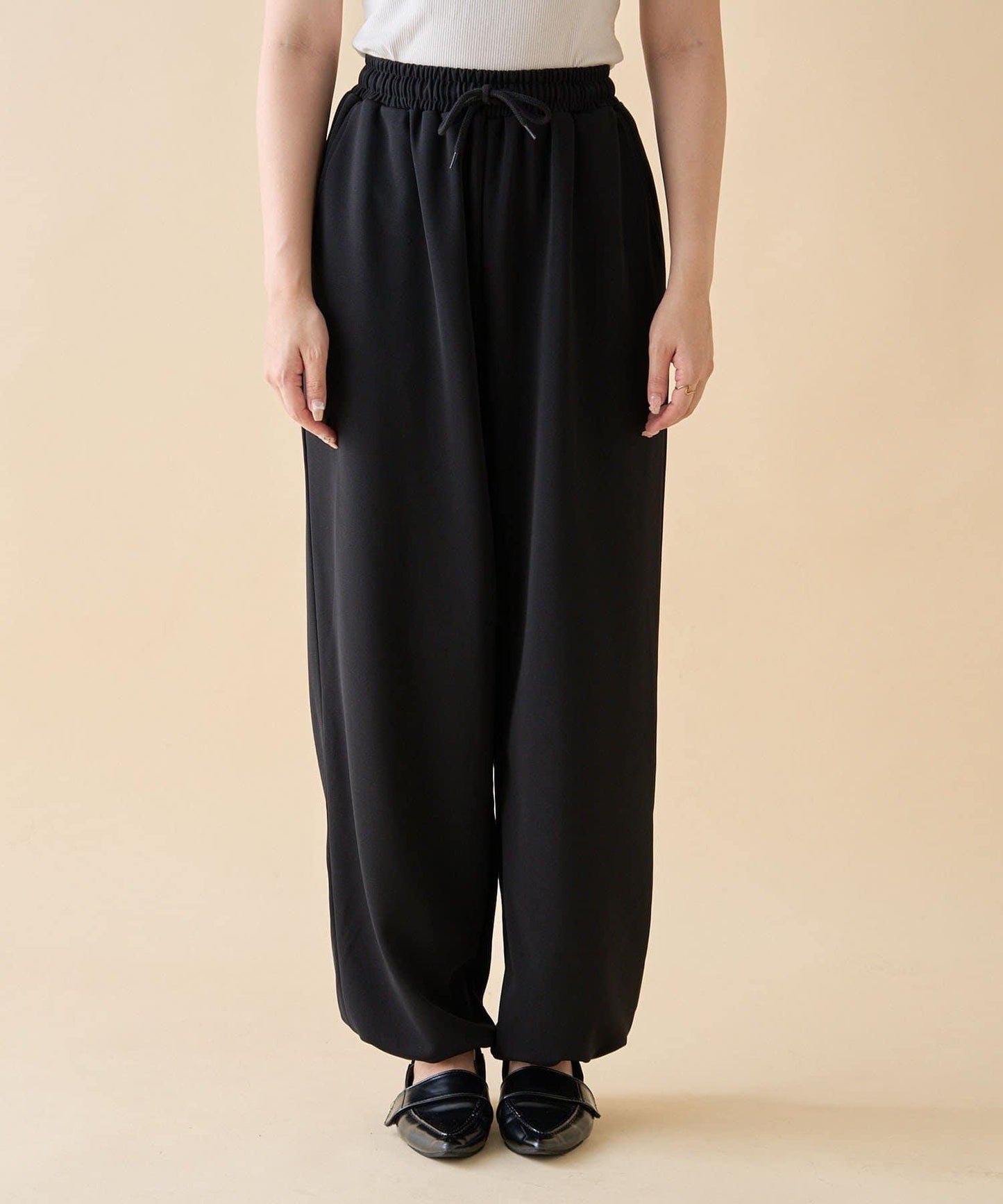 【nane】針織休閒寬鬆長褲