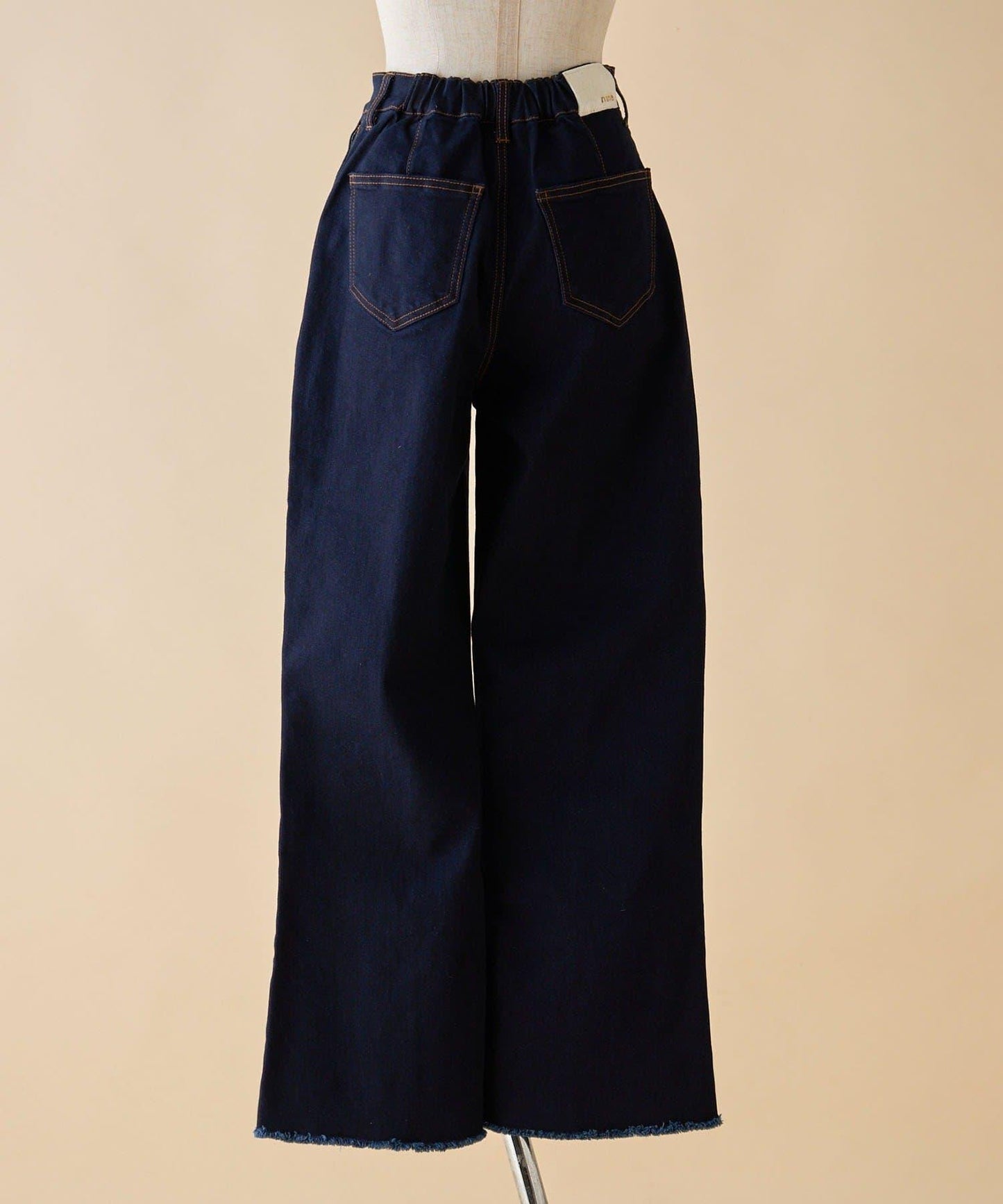 【nane】《サイズ展開有》直筒牛仔喇叭褲