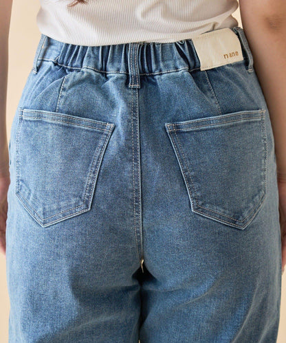 【nane】《サイズ展開有》直筒牛仔喇叭褲